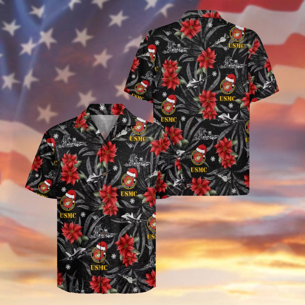 USMC Veteran Hawaiian Shirt 250th Anniversary Proud Military Clothes Christmas Gifts For Him - Gypsy Systers