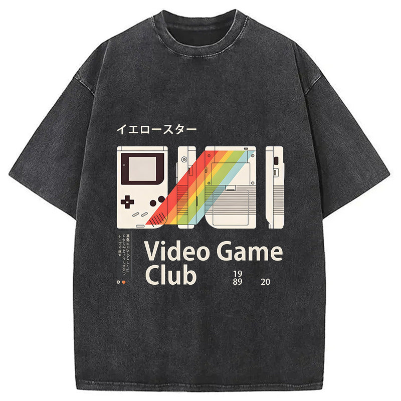 Video Game Vintage Japanese Washed T-Shirt Retro Humor Outfit Idea Gifts For Best Friend - Gypsysystersgift