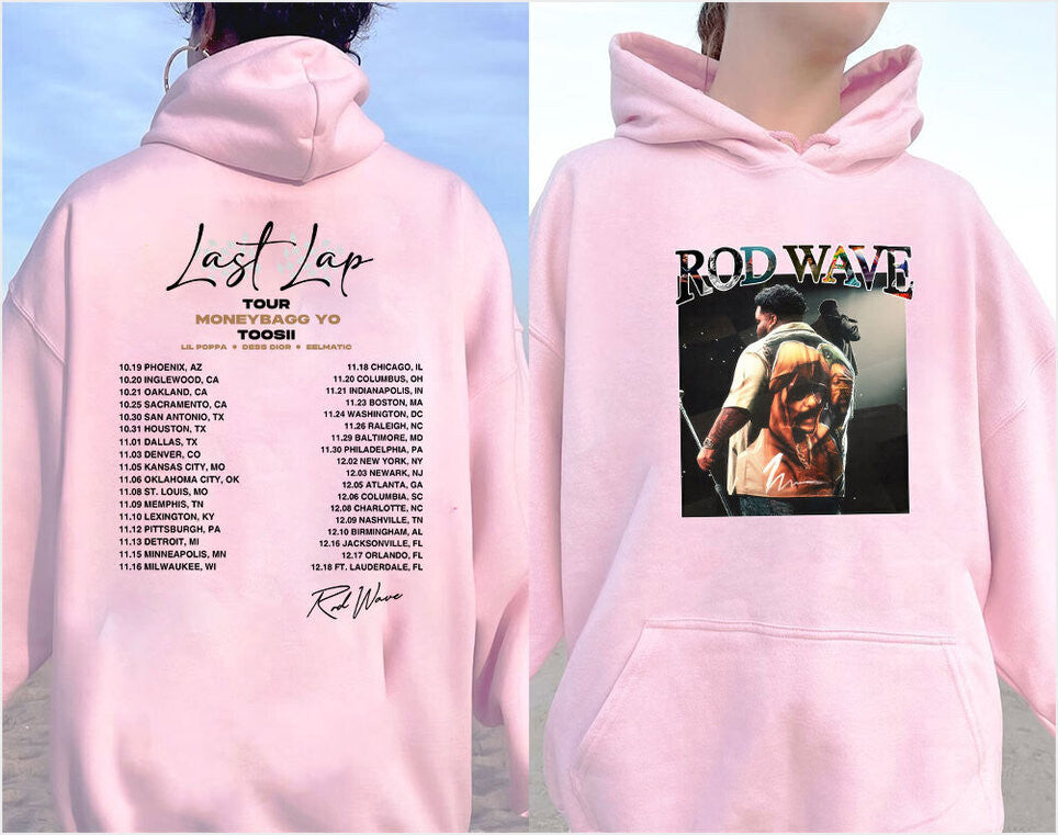 Vintage The Last Lap Schedule Rod Wave Hoodie Rod Wave The Last Lap Merch Gifts For Him Merch Clothing - Gypsysystersgift