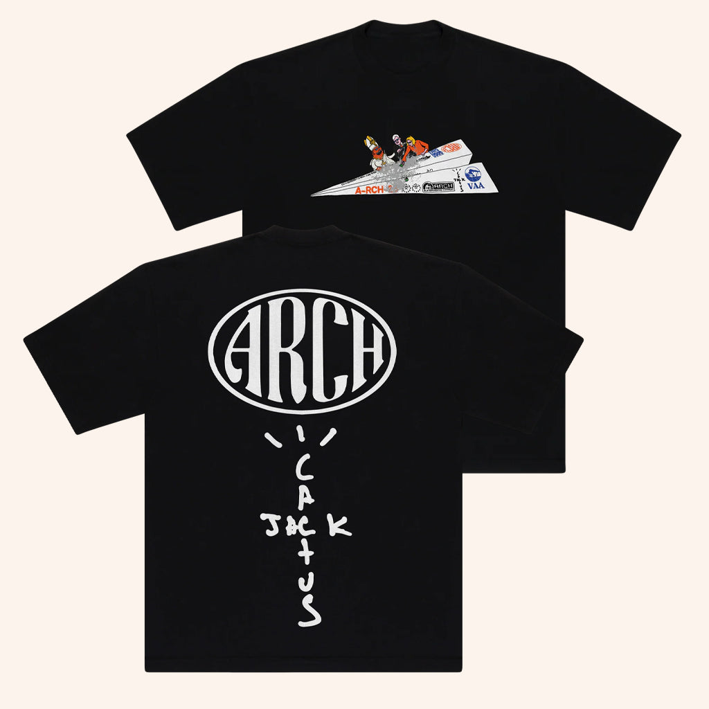 Virgil Abloh Archive Merch CJ X Arch Paper Plane T-Shirt Birthday Gift Ideas For Him - Gypsysystersgift