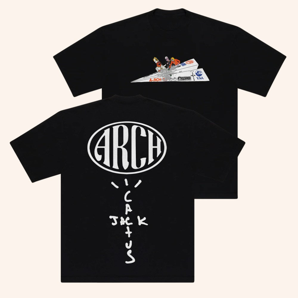 Virgil Abloh Archive Merch CJ X Arch Paper Plane T-Shirt Birthday Gift Ideas For Him - Gypsysystersgift
