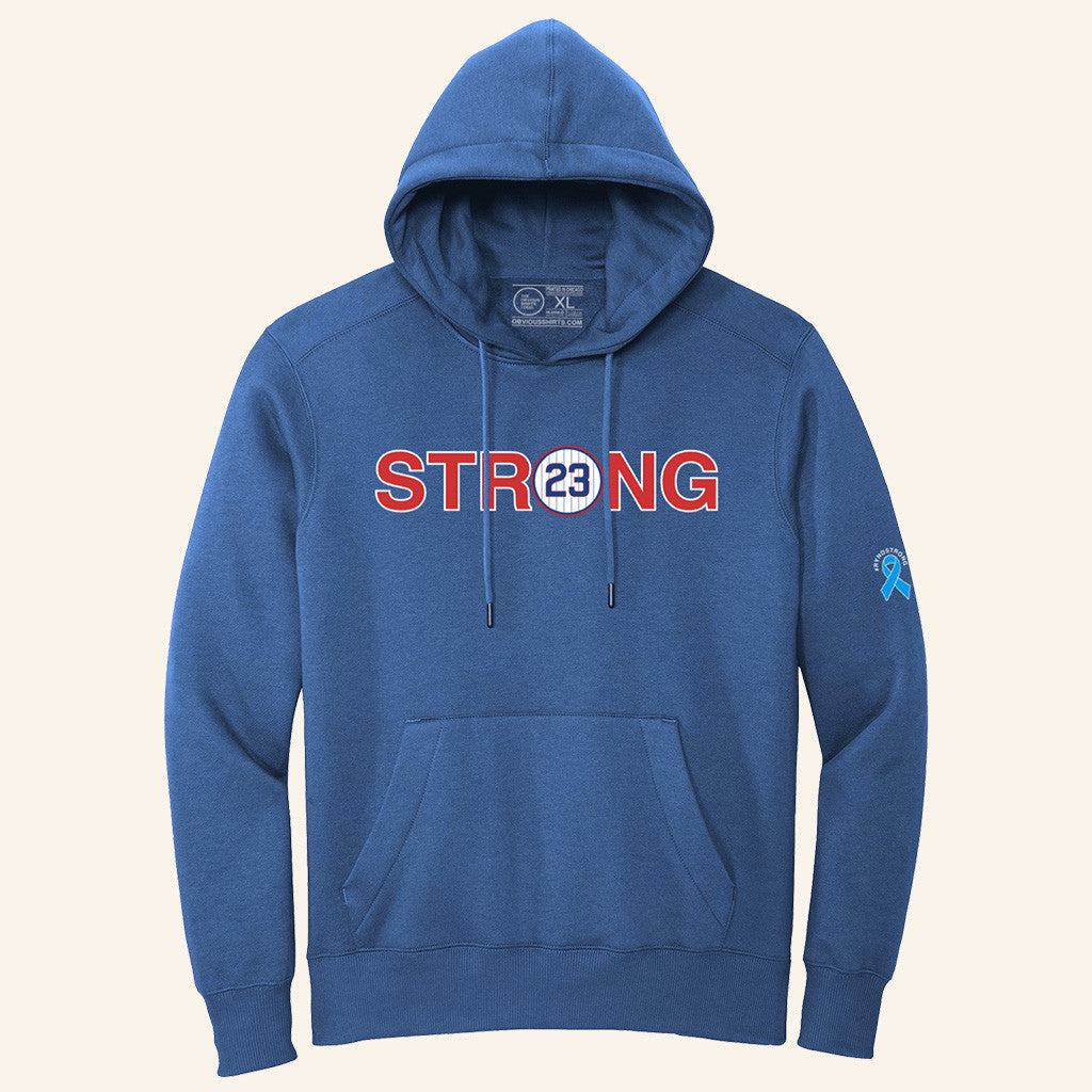 We Are All Ryno Strong Blue Hoodie Forever 23 Cubs Hoodie Ryne Sandberg Merch Gifts For Him - Gypsysystersgift