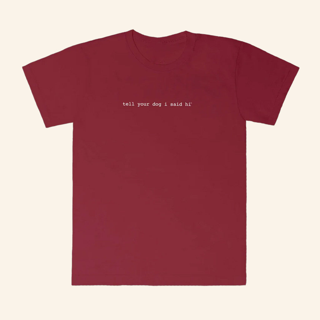 We Rate Dogs Merch Tell Your Dog I Said Hi T-Shirt Birthday Presents For Him - Gypsysystersgift