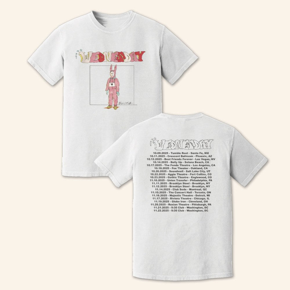 Wednesday Merch Tour 2025 T-Shirt Cute Christmas Gifts For Her - Gypsysystersgift
