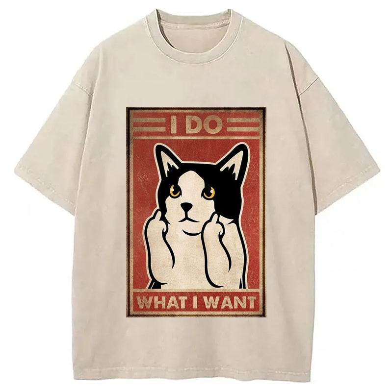 What I What Washed T-Shirt Retro Humor Graphic Top Gifts For Her - Gypsysystersgift