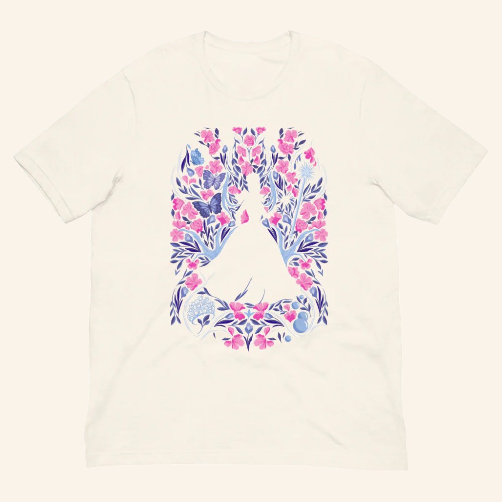 Wicked Merch Glinda Floral T-Shirt Birthday Gifts Ideas For Her - GypsysystersGift