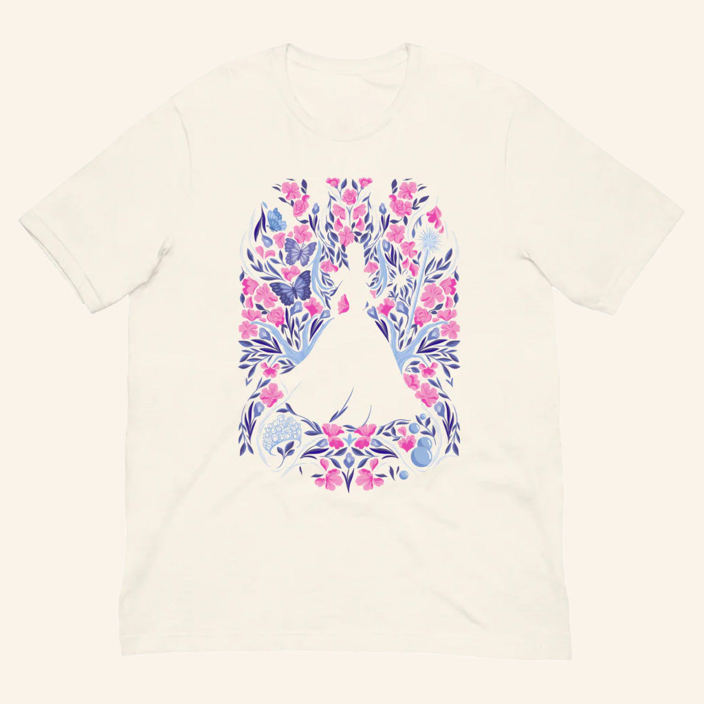 Wicked Merch Glinda Floral T-Shirt Birthday Gifts Ideas For Her - GypsysystersGift