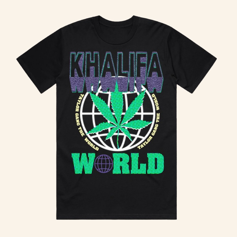 Wiz Khalifa Merch Khalifa The World T-Shirt Music Lover Gifts For Him - Gypsysystersgift