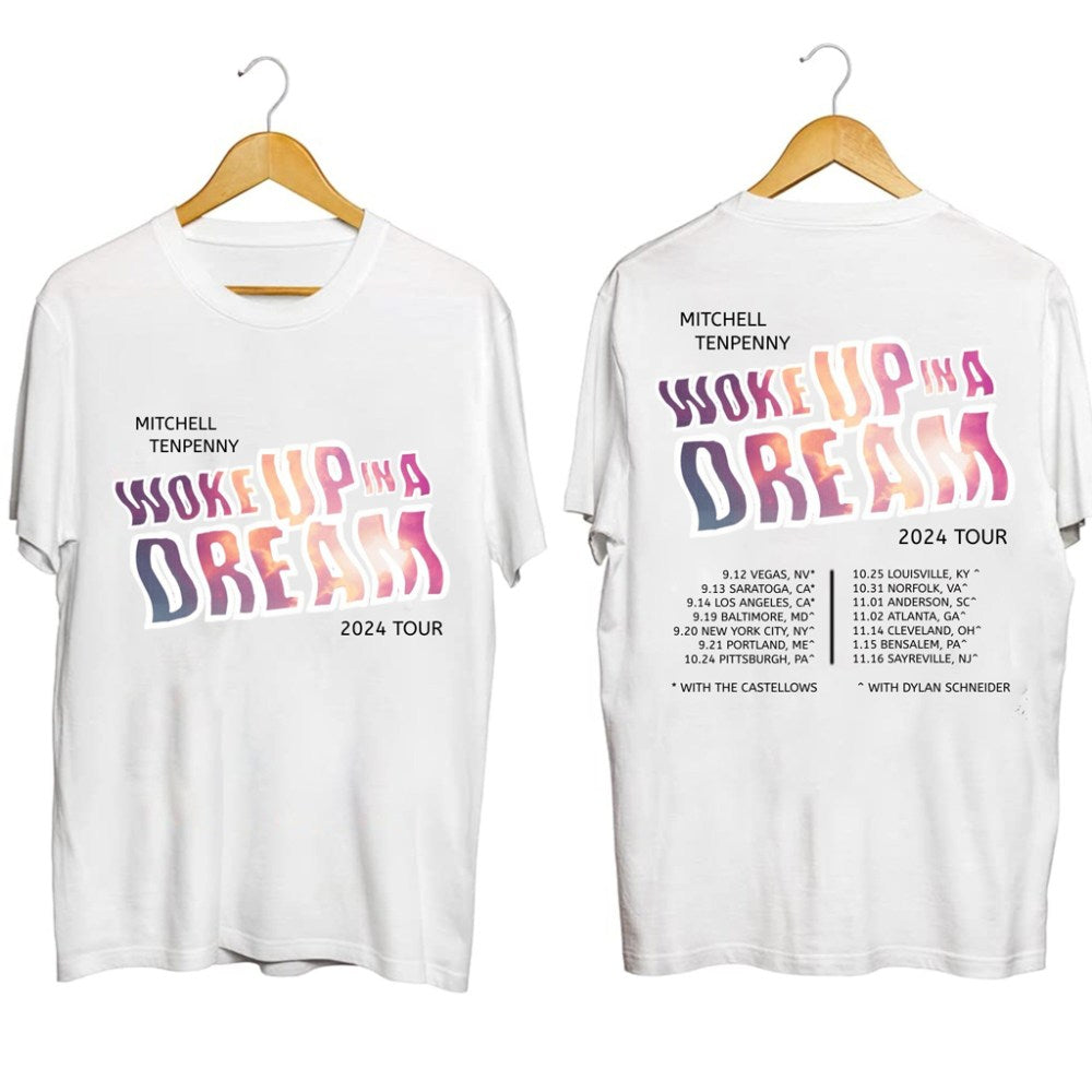 Woke Up In A Dream Tour Mitchell Tenpenny Shirt Fan Merch Christmas Gifts For Her - Gypsysystersgift