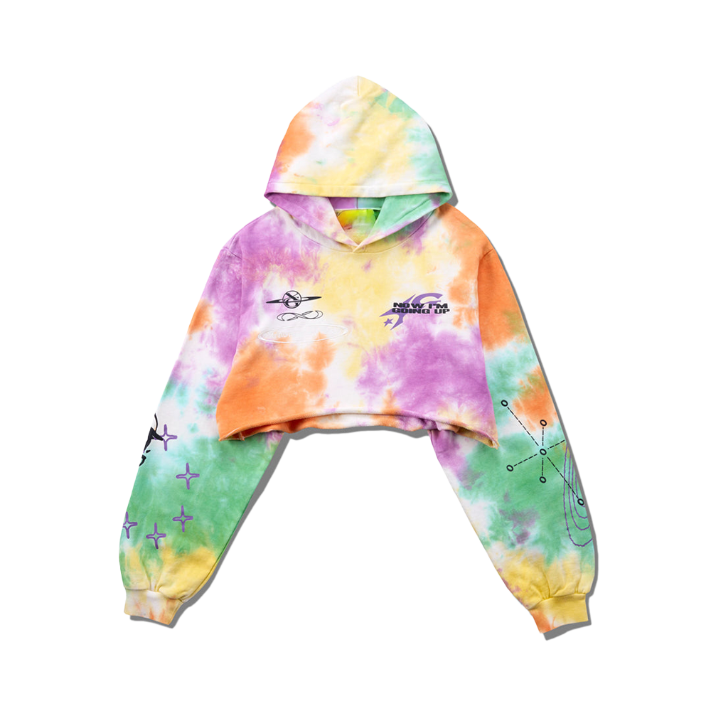 XG Merch XGALX Merchandise XG Tie Dye Cropped Hoodie Mother's Day Gifts For Wife - Gypsysystersgift