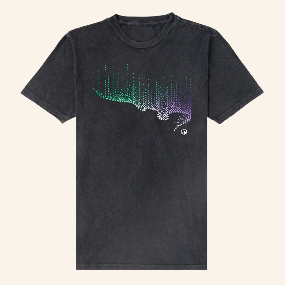 Yukon Built Merch Northern Lights Wash T-Shirt Christmas Presents For Him - Gypsysystersgift