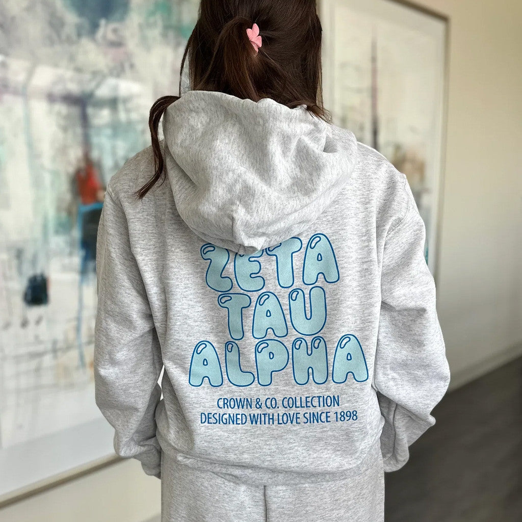 Zeta Tau Alpha Merch With Love Zeta Tau Alpha Hoodie Present For Her - Gypsysystersgift