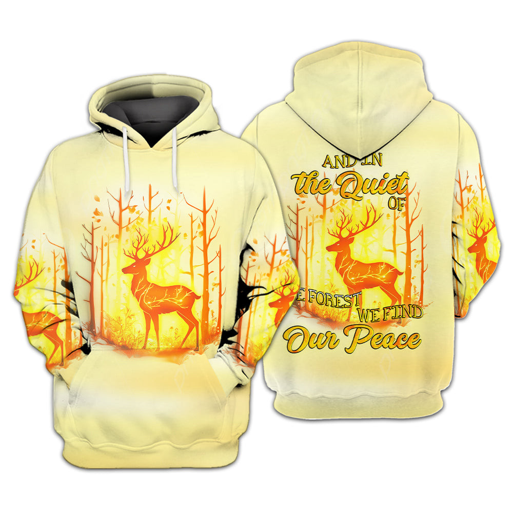 And In The Quiet Of The Forest Hoodie Forest Adventure Hoodie Gifts For Camping Lovers - Gypsysystersgift