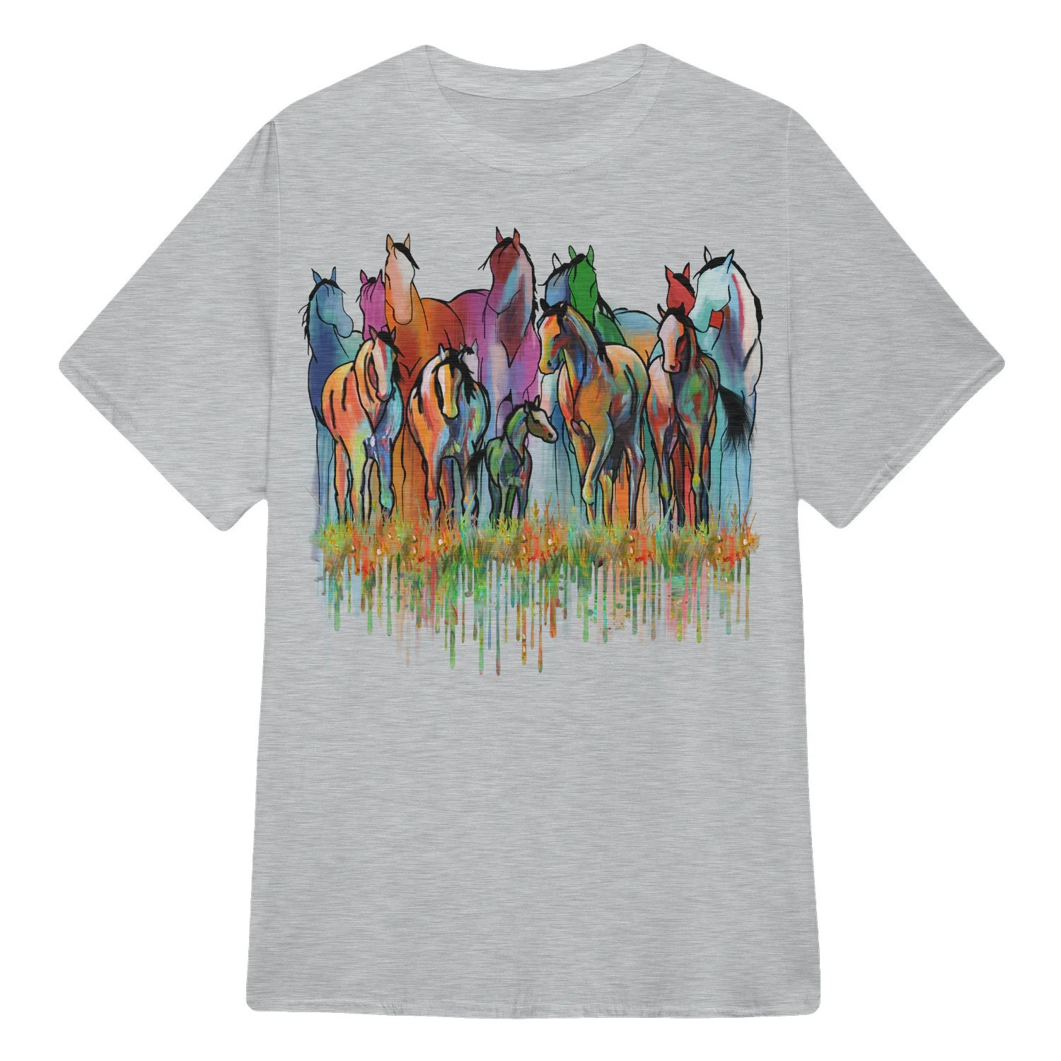 Animal Cute T-Shirt Horses Family Spooky Clothing Gifts Ideas For Dad - Gypsysystersgift
