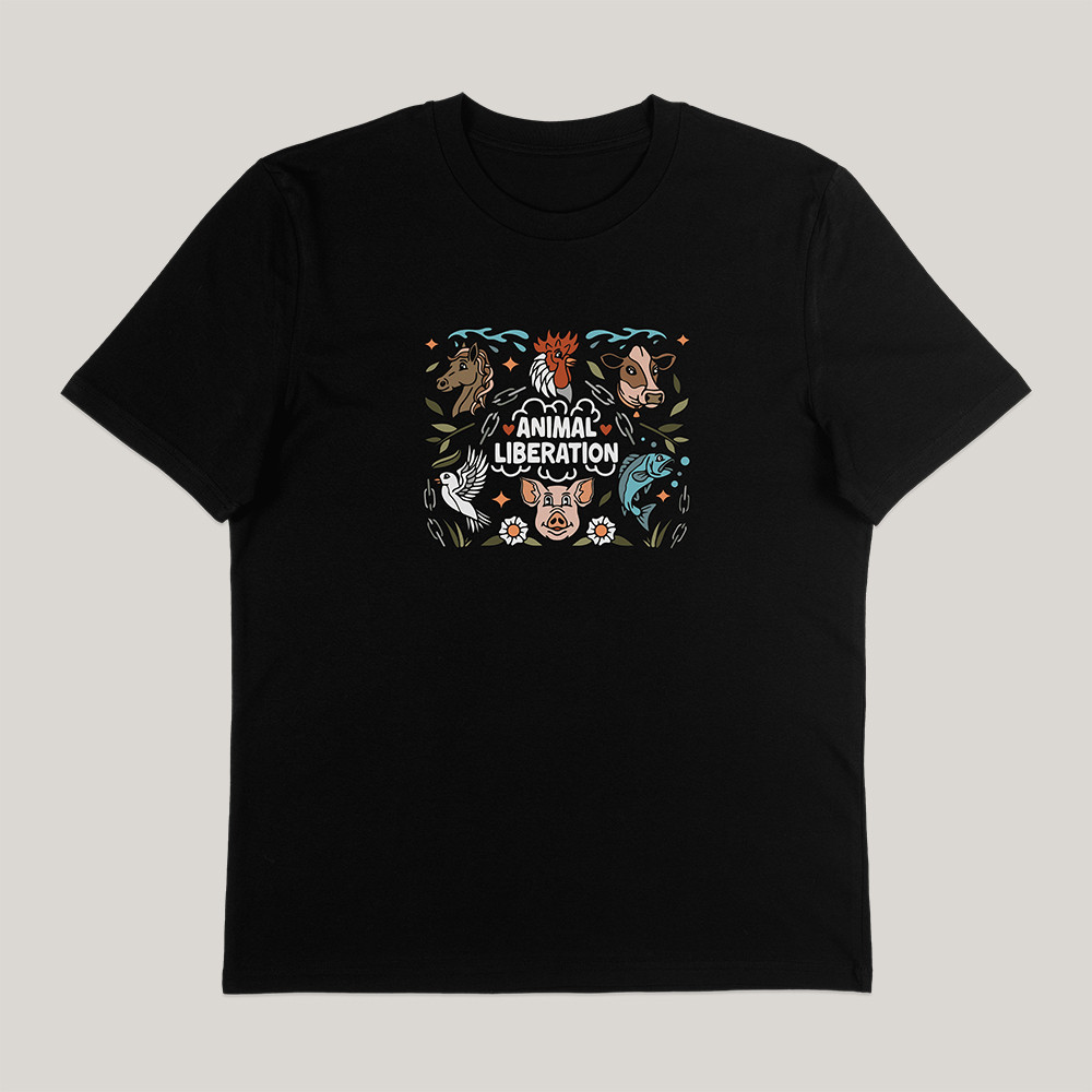 Animal Liberation T-Shirt Animal Welfare Vegan Compassion Clothing Gift For Brother - Gypsysystersgift