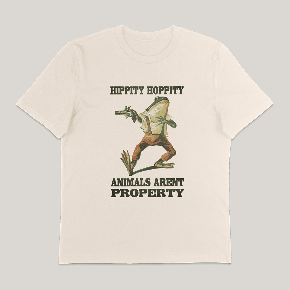 Animals Aren't Property T-Shirt Animal Rights Ethical Living Activist Gear Gift For Husband - Gypsysystersgift