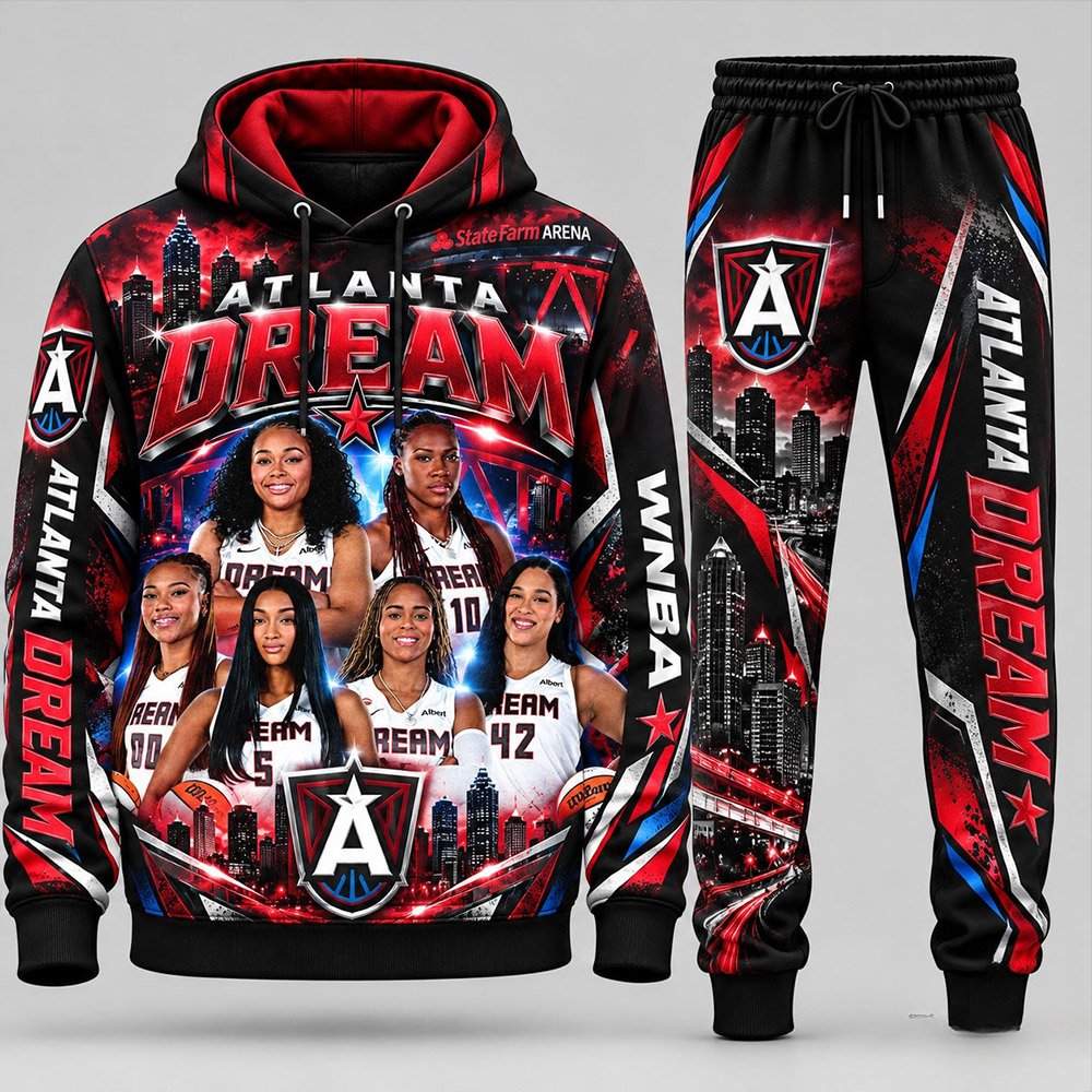 Atlanta Dream Merch Angel Reese Atlanta Dream Fan Hoodie And Sweatpants Game Day Gift - Gypsysystersgift
