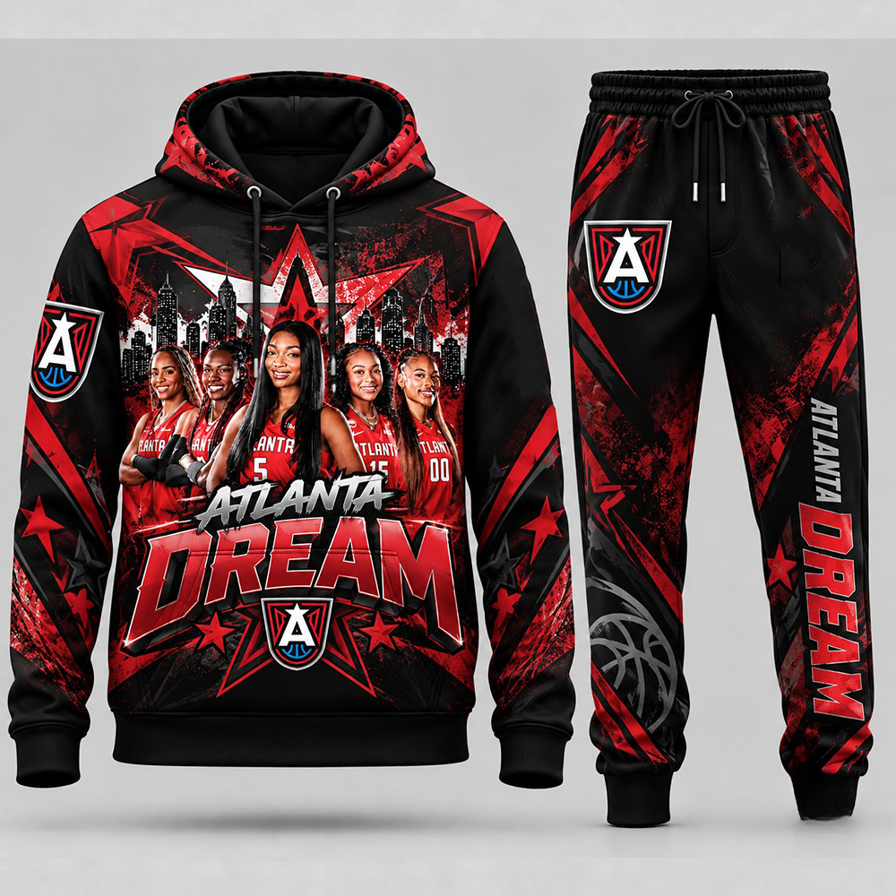 Atlanta Dream Merch Angel Reese Atlanta Dream Fan Hoodie And Sweatpants Gift For Baseball Fans - Gypsysystersgift
