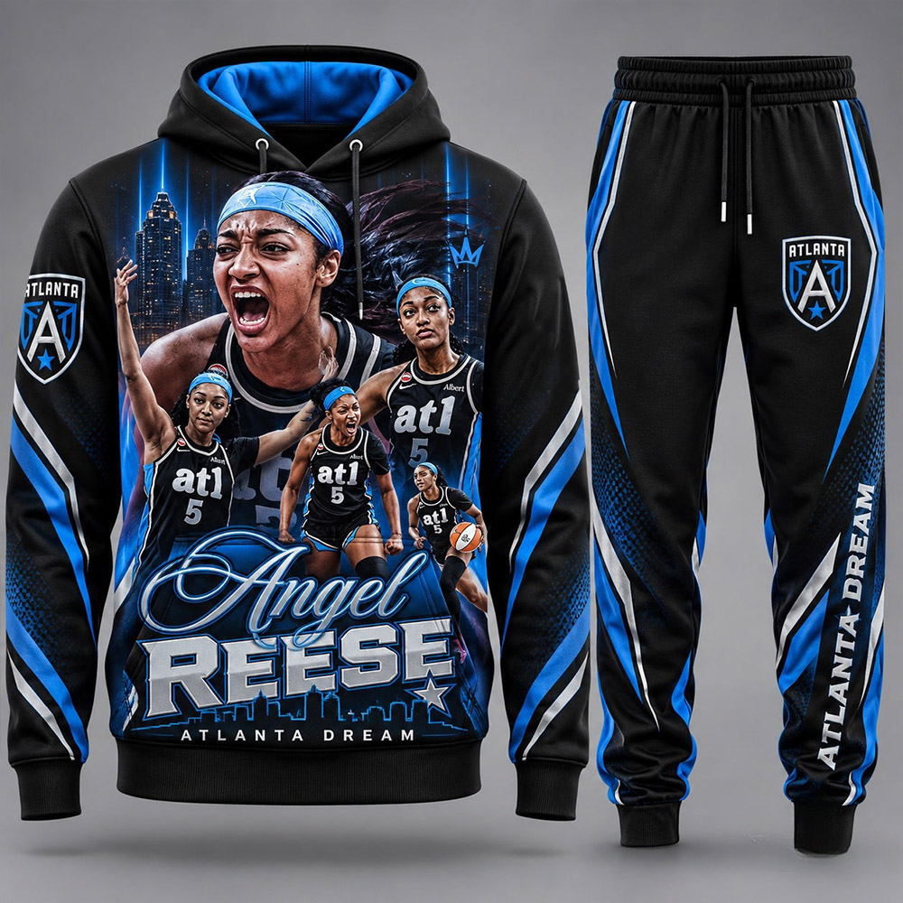 Atlanta Dream Merch Angel Reese Atlanta Dream Fan Hoodie And Sweatpants Gift For Sports Fans - Gypsysystersgift