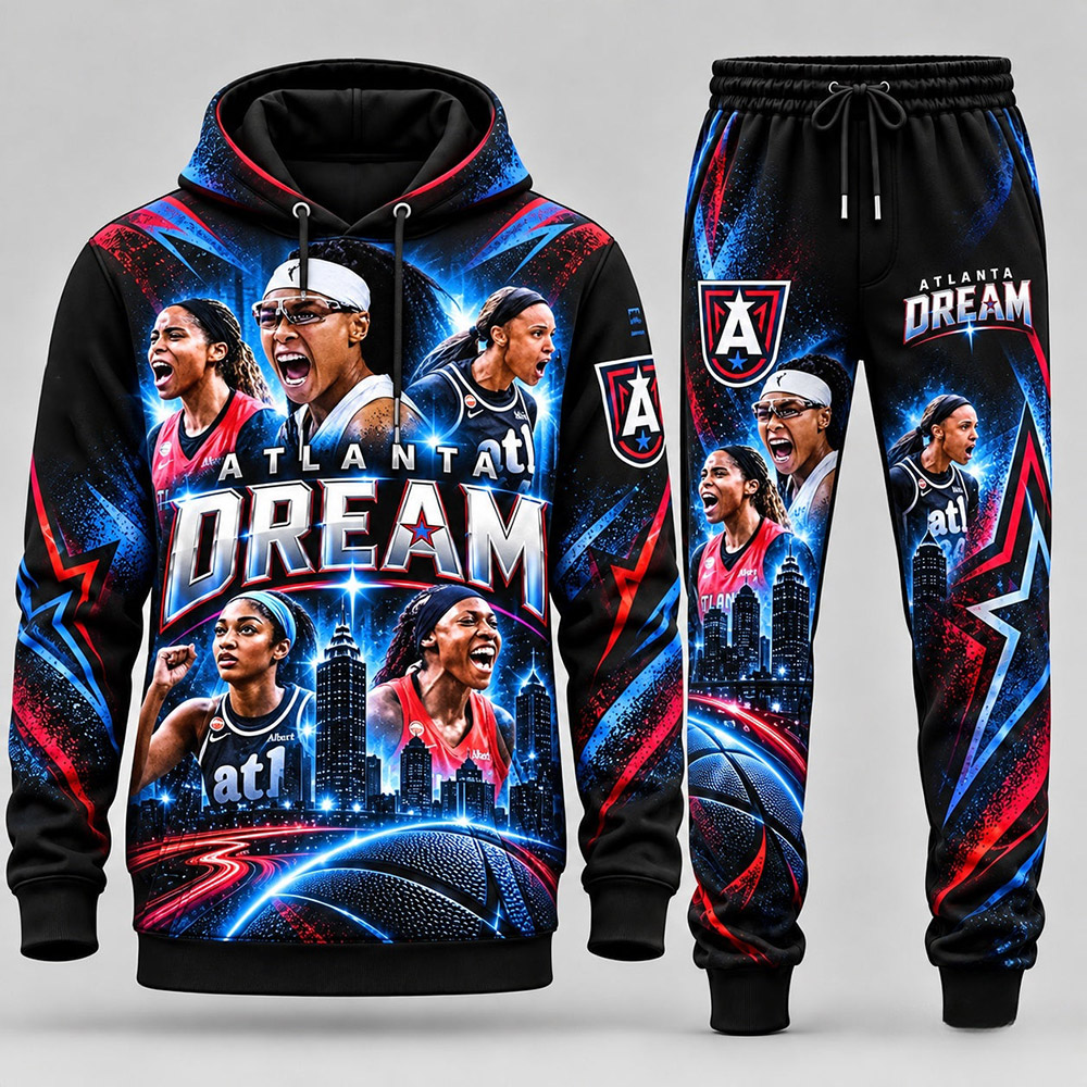 Atlanta Dream Merch Atlanta Dream 2026 Roster Hoodie And Sweatpants Baseball Fans Gift - Gypsysystersgift