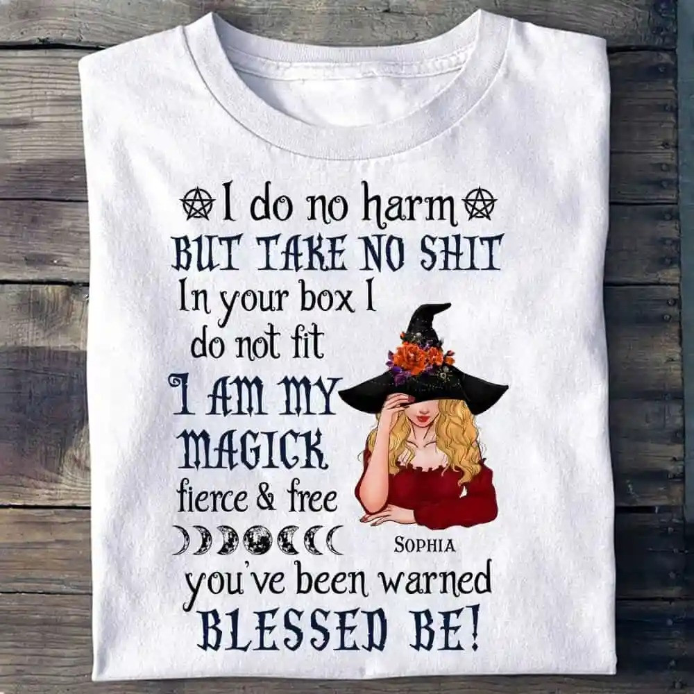 You've Been Warned Blessed Be T-Shirt Halloween Themed Merch Gift Idea For Friends - Gypsysystersgift